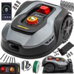 Robot koszący 600 m2 WiFi Bluetooth Riwall PRO z szerokością koszenia 18 cm