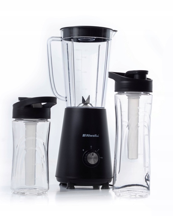 BLENDER KIELICHOWY SMOOTHIE + 2 BIDONY + 2 WKŁADY CHŁODZĄCE 5w1 1500 eW