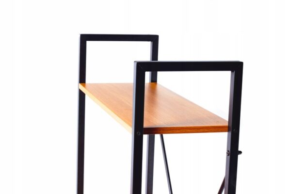 BIURKO-KOMPUTEROWE-LOFT-SZKOLNE-METAL-DREWNO-Z-REGALEM-I-POLKAMI-GAMINGOWE-Szerokosc-mebla-120-cm