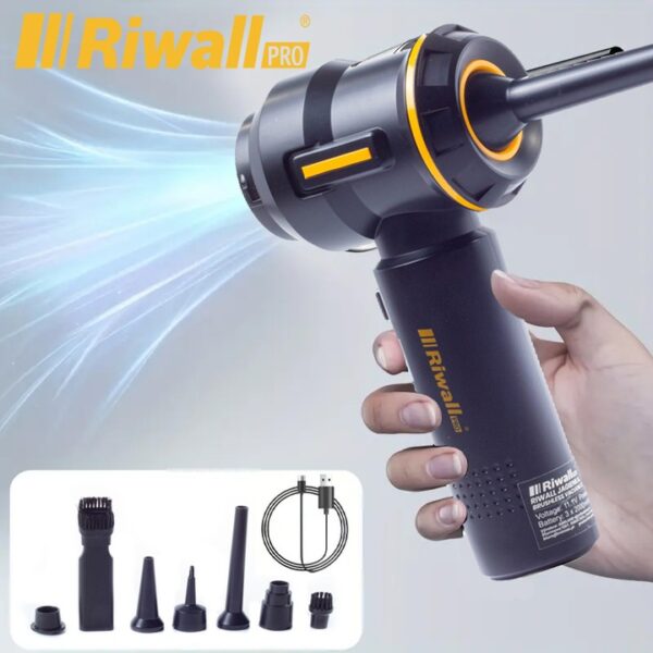 ODKURZACZ-RECZNY-SAMOCHODOWY-BEZPRZEWODOWY-AKUMULATOROWY-MOC-RIWALL-RMW-01-Czas-pracy-bezprzewodowej-45-min