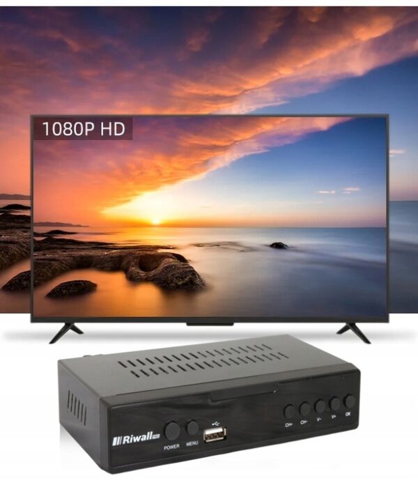 TUNER-DEKODER-DVB-T2-HEVC-TV-NAZIEMNEJ-H-265-USB-HDMI-PILOT-RIWALL-RTN-01-Marka-inna