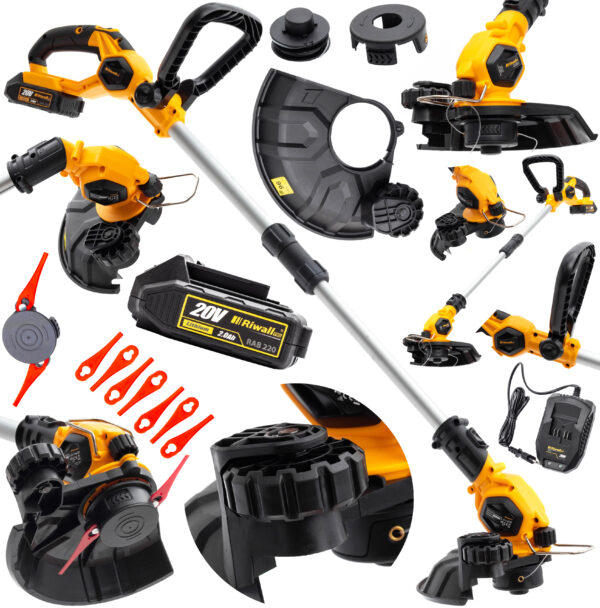 Podkaszarka akumulatorowa Riwall RALT 2320 SET 20V 2Ah