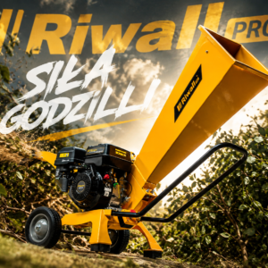 Rozdrabniacz do gałęzi spalinowy Riwall RPS 7058 – 212 cc mocny rębak ogrodowy