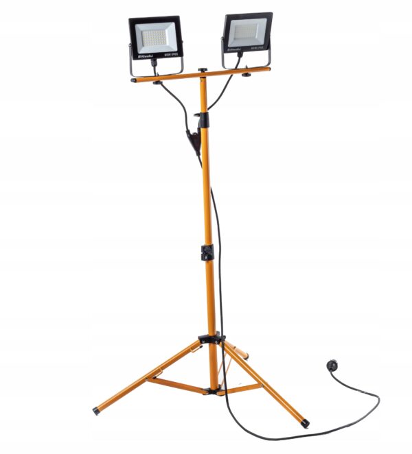 Halogen-LED-Statyw-Budowlany-Naswietlacz-2X-60W-Zestaw-Stojak-RIWALL-RHA-01-Klasa-efektywnosci-energetycznej-F