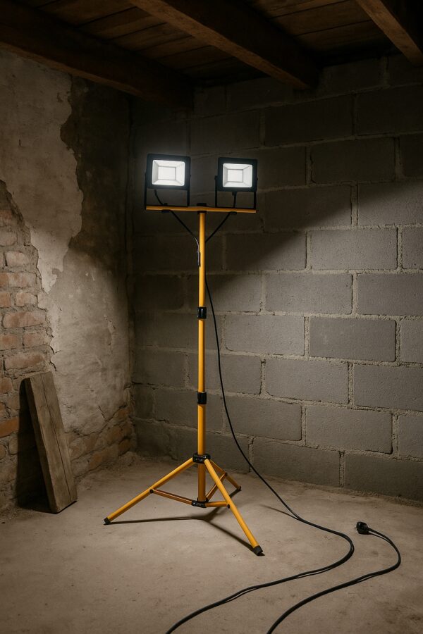 Halogen-LED-Statyw-Budowlany-Naswietlacz-2X-60W-Zestaw-Stojak-RIWALL-RHA-01-Rodzaj-lampa-na-stojaku