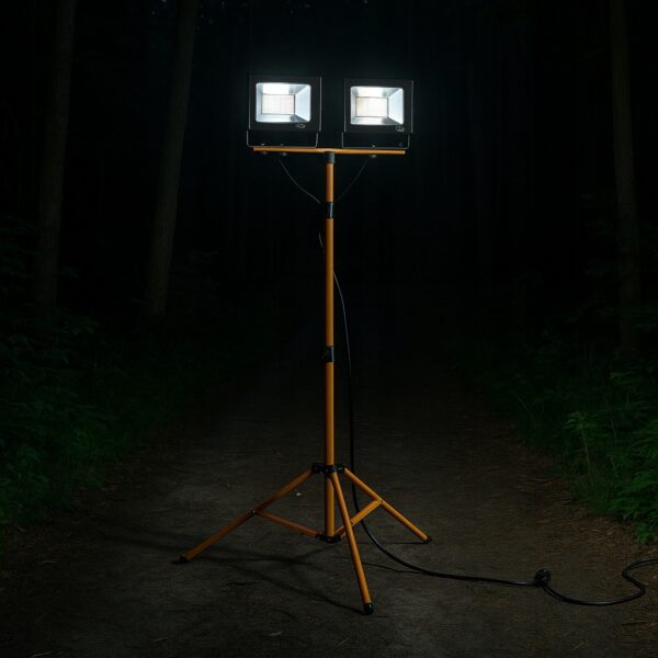 Halogen-LED-Statyw-Budowlany-Naswietlacz-2X-60W-Zestaw-Stojak-RIWALL-RHA-01-Wysokosc-produktu-175-cm