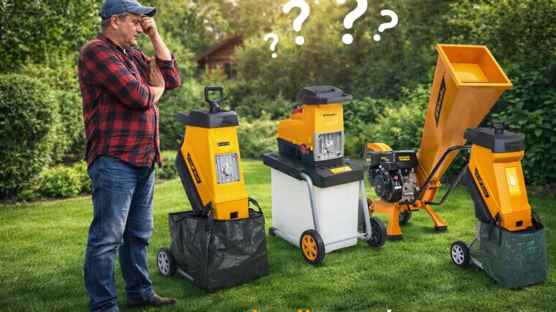 Rozdrabniacze do gałęzi Riwall w ogrodzie – modele elektryczne i spalinowy porównanie