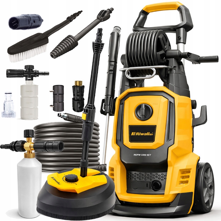 Myjka Ciśnieniowa Silnik indukcyjny 195i Wąż 13m Pianownica Profesjonalna LS3