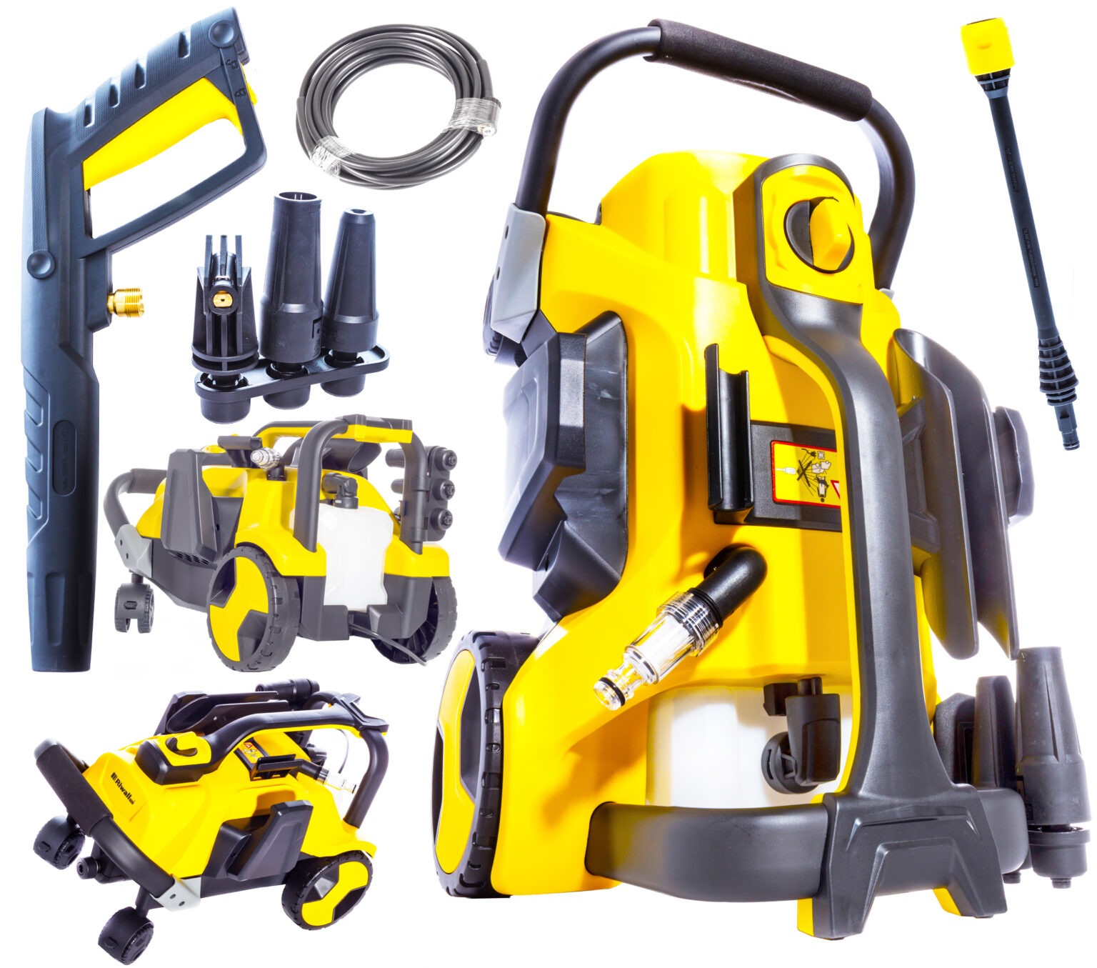Myjka Ciśnieniowa Riwall KOX250 L7 Mocna Pompa Zestaw 250 BarEw Wysokociśnieniowa