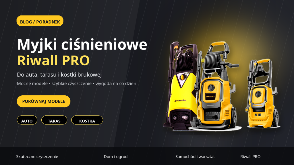 myjka ciśnieniowa Riwall PRO porównanie modeli