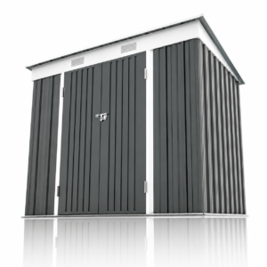 Domek ogrodowy metalowy Riwall PRO RMSP 6x8 240x183x180 cm antracyt
