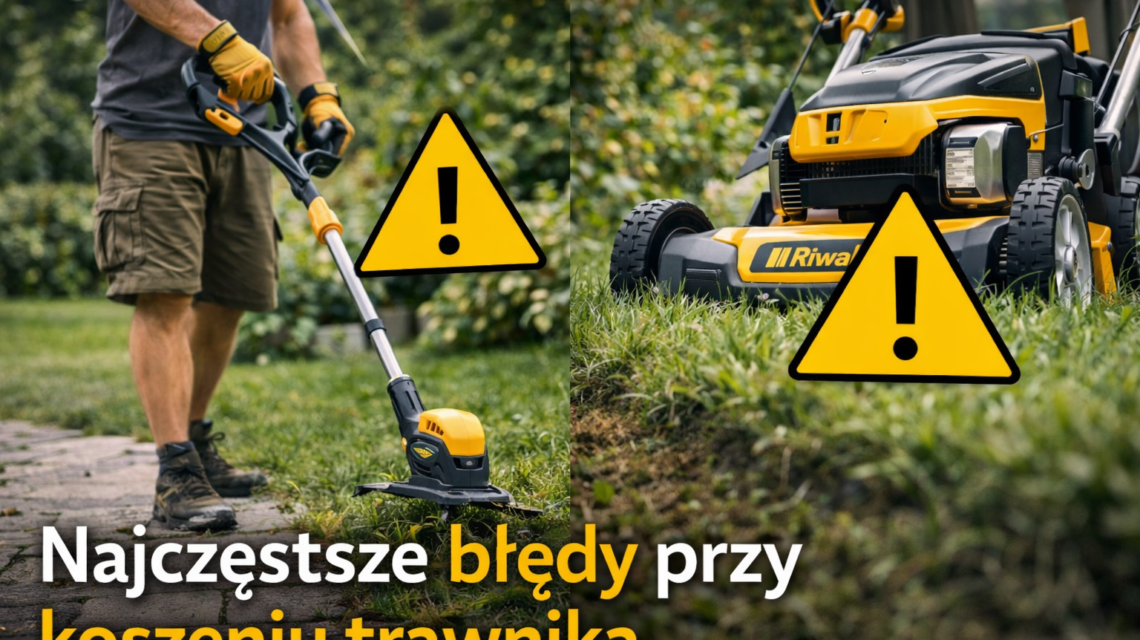 najczęstsze błędy przy koszeniu trawnika riwall