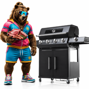 Grill gazowy Riwall PRO 17 kW 5 palników z żeliwnym rusztem 4+1
