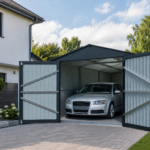 Garaż blaszany 3x6 Riwall antracyt 602 x 300 x 232 cm