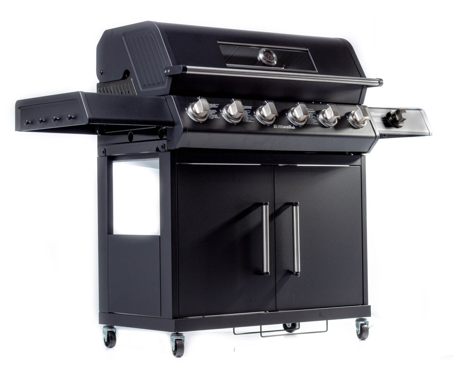 Grill gazowy Riwall PRO 24 kW 7 palników z żeliwnym rusztem 6+1