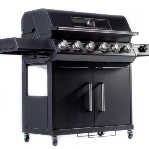 Grill gazowy Riwall PRO 24 kW 7 palników z żeliwnym rusztem 6+1